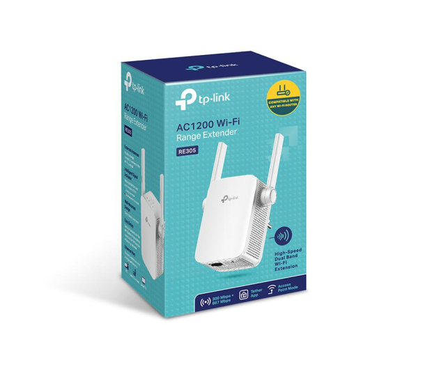 TP-Link RE305 LAN (802.11a/b/g/n/ac 1200Mb) plug repeater - 339274 - zdjęcie 3